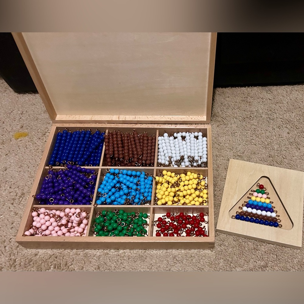 Montessori Colored Bead Stairs& Double set of bars